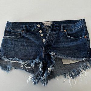 Free People (We The Free) Cut Off Jean Shorts • Daisy Dukes Size 27